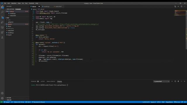 How to Upload and Store Images (In the DB) with Python (Flask) смотреть онлайн