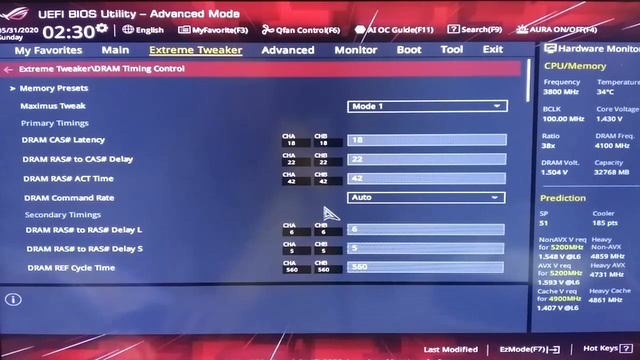 ASUS Z490 막시무스 히어로 Maximus XII Hero + 10700k 오버클럭 가이드 (52배수 5.2GHz 램 8Gx4=32G 4100MHz) 10세대 오버클럭 смотреть онлайн