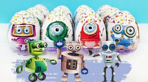 ЗЛЫЕ РОБОТЫ в шоколадных яйцах ЗАБАВНЫЙ СЮРПРИЗ Сладкая сказка ИГРУШКИ Kinder Surprise unboxing