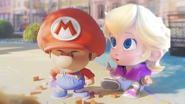 Mario Luigi Save Princess Peach as Babies Leaked Images from The Super Mario Bros. Movie смотреть онлайн