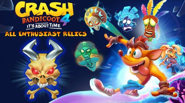 Crash Bandicoot 4. All Enthusiast Relics (NoDeath+AllBoxes)