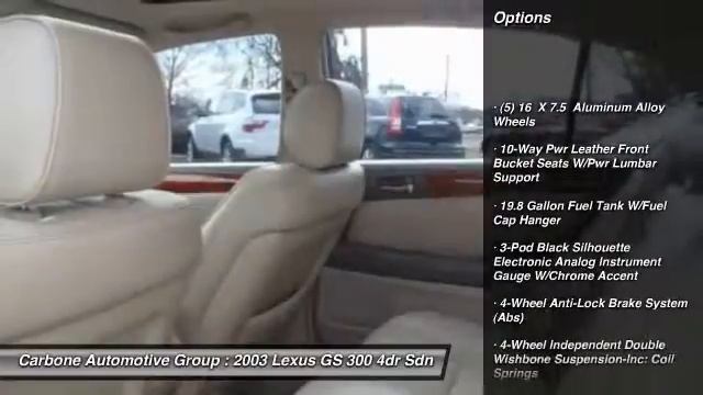 2003 Lexus GS 300 4dr Sdn Berlin NJ 08009