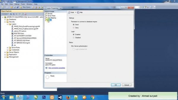 Change password sa SQL SERVER