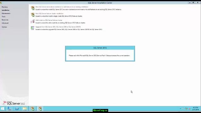Microsoft SQL 2012 Installation смотреть онлайн