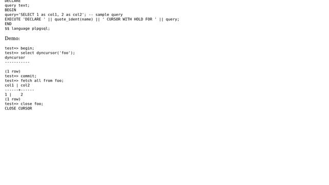 Databases: How can I keep a result set without keeping the transaction open? (2 Solutions!!) смотреть онлайн