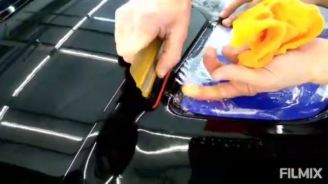 Технология оклейки капота полиуретановой пленкой смотреть онлайн