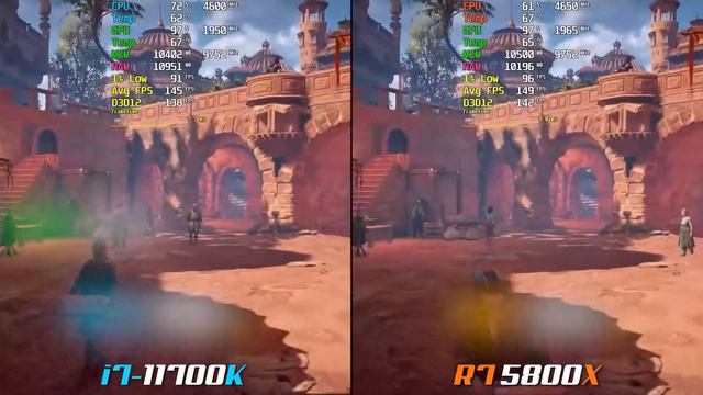 Ryzen 7 5800X  Vs. I7-11700K | Test In 8 Different Games