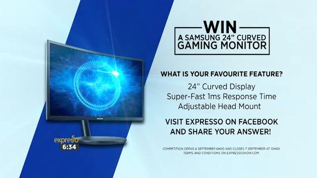 Win a 24” Samsung Curved Gaming Monitor (SAMSUNG) смотреть онлайн