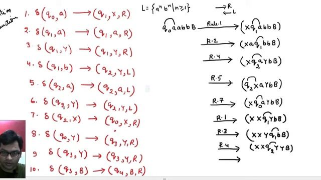 Turing Machine -Part-5, EX-2 (Instantaneous Description)#Turingmachine #jflap #toc #automata смотреть онлайн