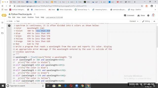 Interesting Simple Python Code: Light Spectrum with Simulation , Prof V N Jokare, NBNSCOE, Solapur смотреть онлайн