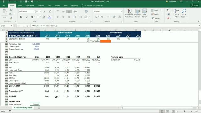 How to Use XNPV in Excel | Intrinsic Value смотреть онлайн