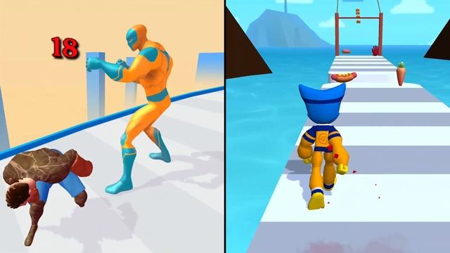 Monster Run 3D vs Hero Evolve Runner Gameplay All Level New Update Power Game PikaName смотреть онлайн