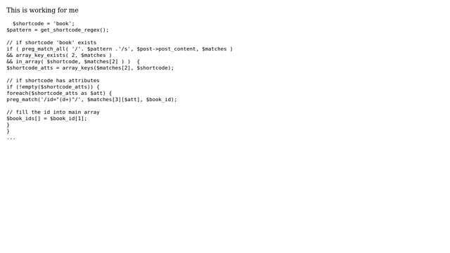 Wordpress: Search content for shortcodes and get parameters (2 Solutions!!) смотреть онлайн