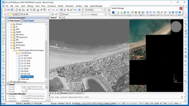 Importing geo-referenced images (First preview - BricsCAD) - Spatial Manager™ (SR) смотреть онлайн