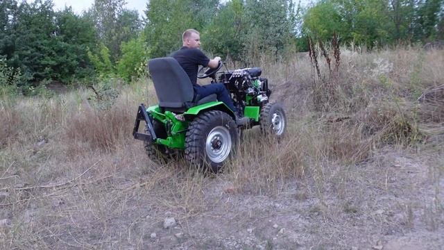 Минитрактор небольшой выезд Homemade Minitractor