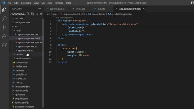Getting Started with the Angular DateRangePicker Component смотреть онлайн