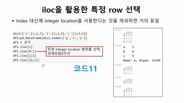 데이터과학 파이썬 10강 part 4: DataFrame 선택 Selection, loc, iloc смотреть онлайн