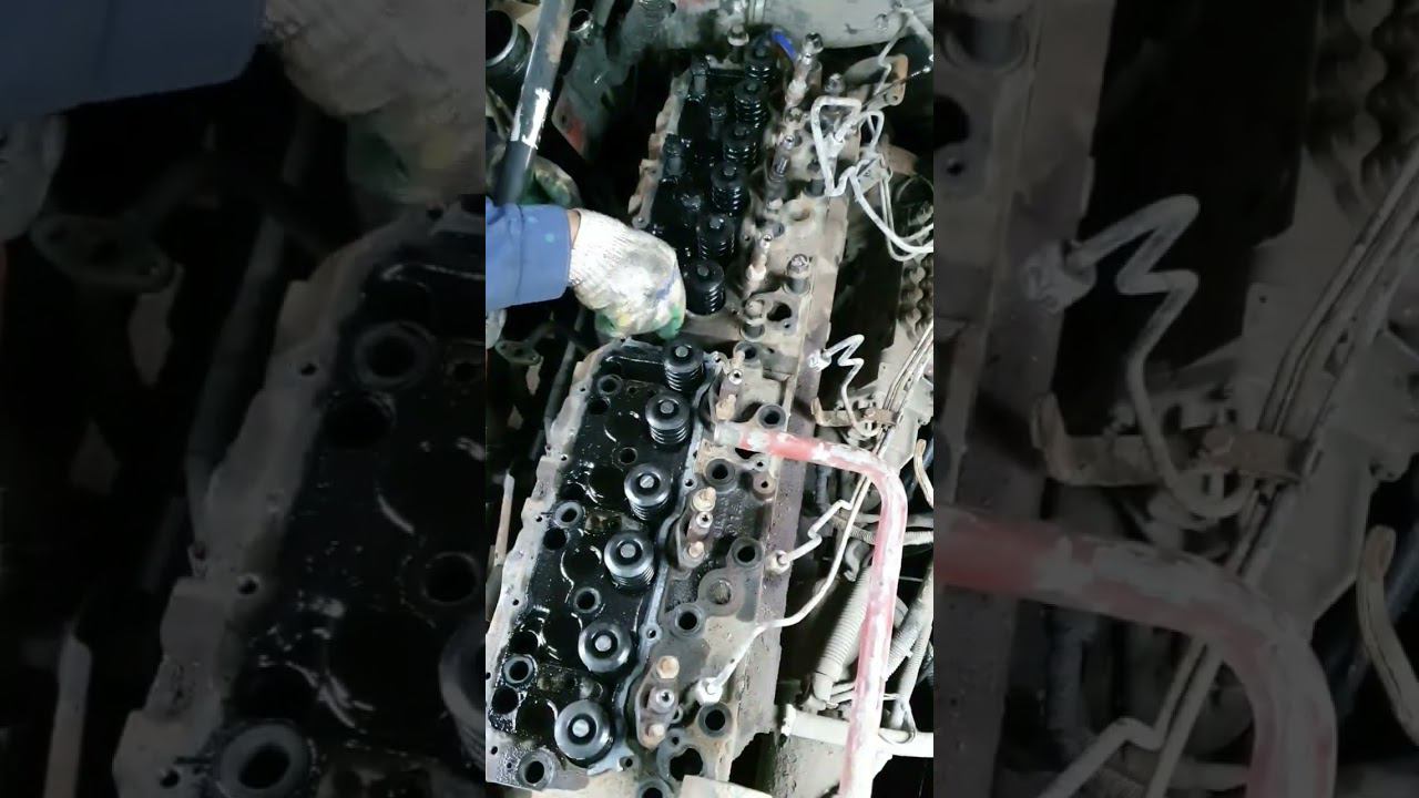 IVECO. Снятие ГБЦ на канаве. смотреть онлайн