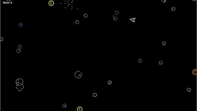 TCL/TK Version 10.1 Atari-like Asteroids; now with flashing energy and fuel gauges! смотреть онлайн