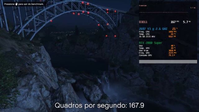 Xeon E5 2697 V3 2.6 GHZ Unlock + RTX 2080 Super em GTA V (1080P Normal, BenchMark) смотреть онлайн