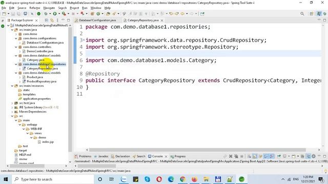 Multiple Data Sources in Spring Data JPA and Spring Boot MVC смотреть онлайн