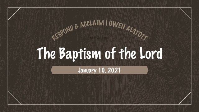 Responsorial Psalm | The Baptism of the Lord | January 10, 2021 смотреть онлайн