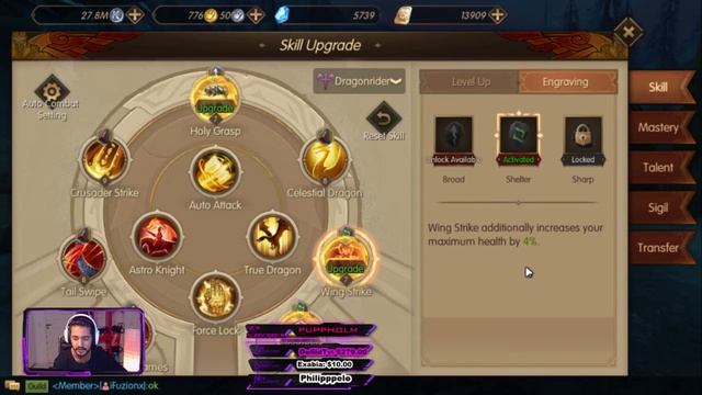 PALADIN TALENT - Dragon Rider Build - World of Kings смотреть онлайн