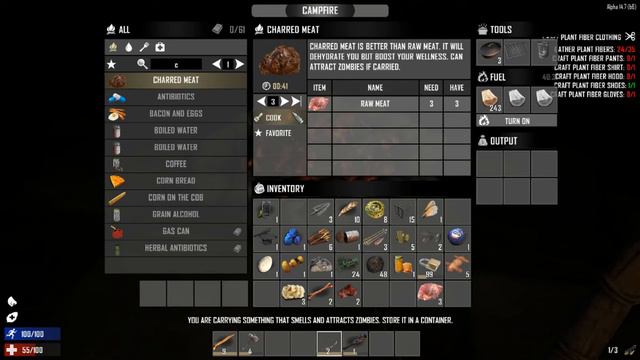 7 Days to Die- Суровое выживание в лесу! МЕДВЕДЬ?! смотреть онлайн