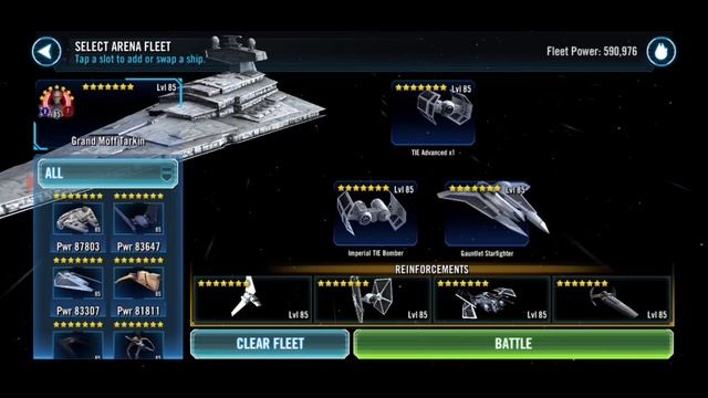 SWGOH Ships - Empire Dominates the Separatists, BEST OFFENSE FLEET; Star Wars Galaxy of Heroes смотреть онлайн