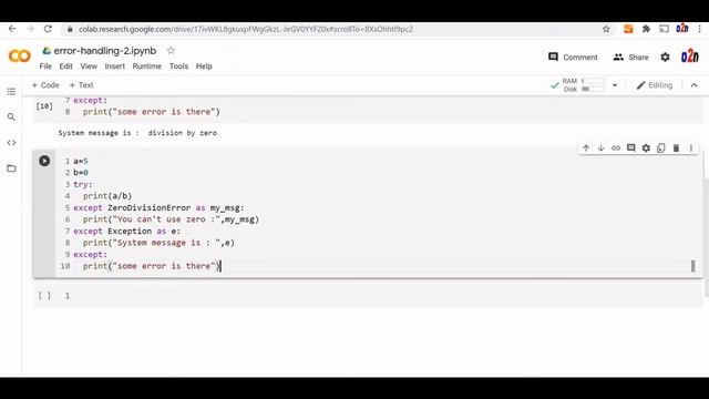Python error handling using try catch else & finally with system Exception message & specific error смотреть онлайн