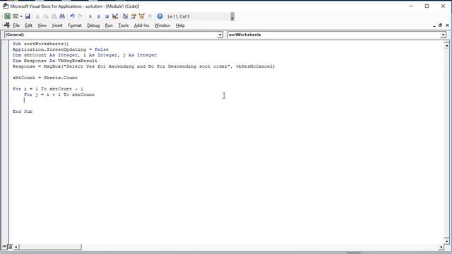 Sort Worksheets Tabs Automatically with VBA смотреть онлайн