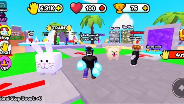 САМАЯ МОЩНАЯ РУКА ЗА 1 УДАР ПОБЕЖДАЕТ САМЫХ СИЛЬНЫХ БОЙЦОВ! ROBLOX Power Slap Simulator смотреть онлайн