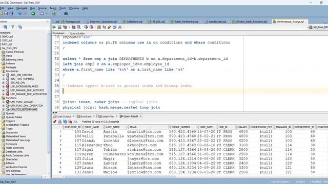 Performance tuning2 and Indexes in oracle смотреть онлайн