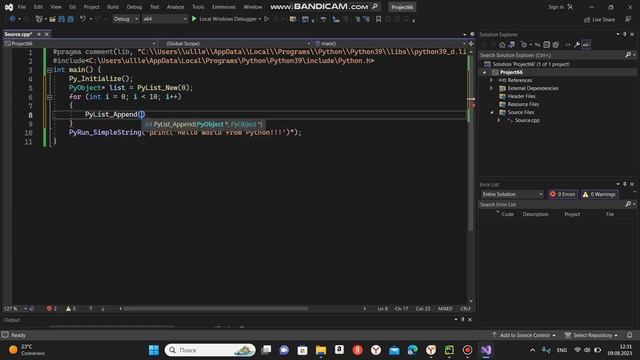 HOW TO WRITE PYTHON CODE IN C++ AND HOW TO lAUNCH C++ CODE IN THE PYTHON смотреть онлайн