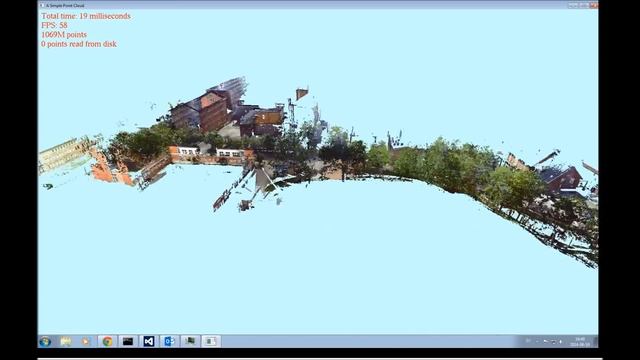 Visualization of a point cloud with 1 billion points смотреть онлайн
