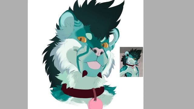 SAI + PHOTOSHOP SPEEDPAINT! X (Furry OC Commission) смотреть онлайн