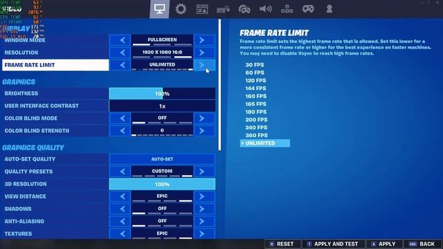 GeForce GTX1650 - Intel Core i3-10100F - Fortnite Battle Royale Benchmark Competitive Settings смотреть онлайн