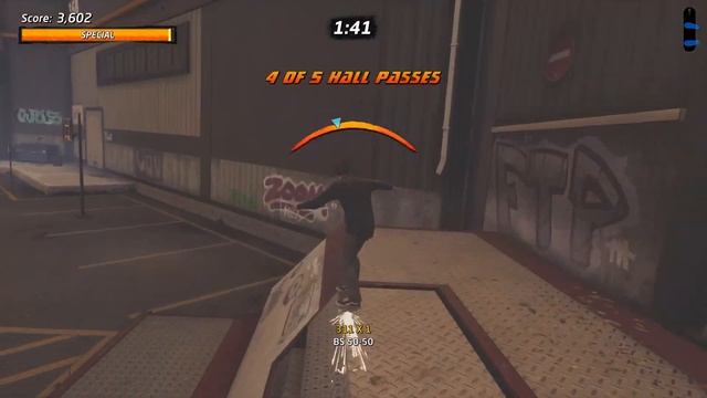 Collect 5 Hall Passes - School 2 Level Park Goal - Tony Hawk's Pro Skater 1 + 2 смотреть онлайн