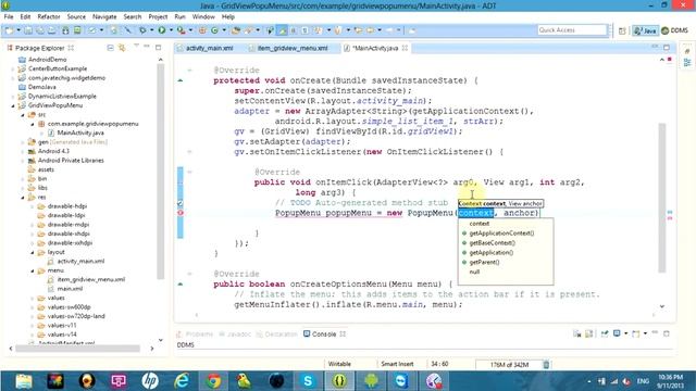 How to add popup menu in GridView items смотреть онлайн