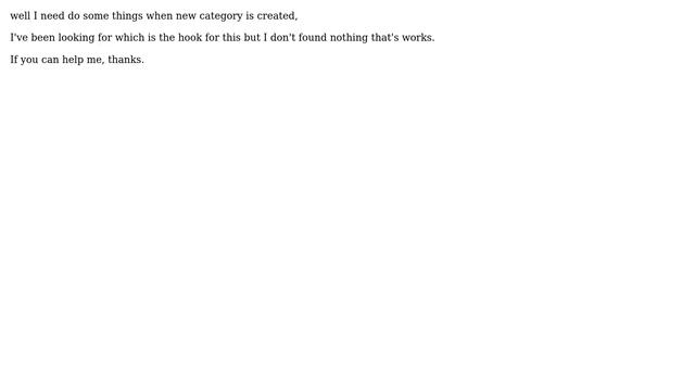 Wordpress: Hook action when create new category смотреть онлайн