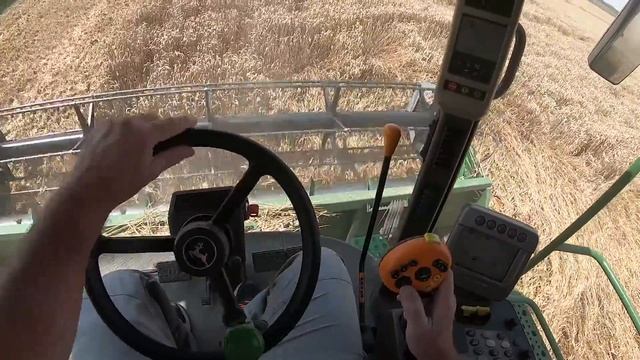Cab View | John Deere S 560 ? | HYBRID WHEAT HARVEST [GoPro POV] смотреть онлайн