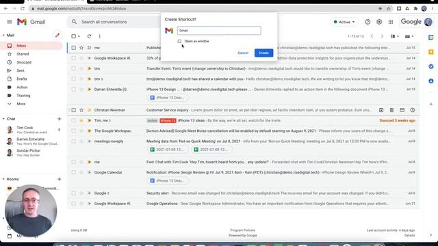 Create Gmail Dock or Desktop Icon Shortcut смотреть онлайн