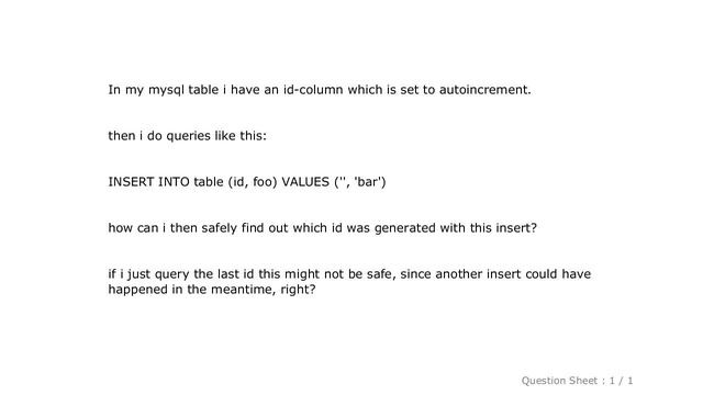 MySQL : PHP/MySQL Get autoincremented value after insert смотреть онлайн