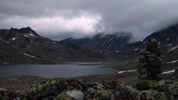 MISTY MOUNTAINS Ambience with music - sounds of wind, gentle rain, cold wind, ambient music, drums