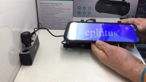 Автомобильный видеорегистратор зеркало с 2мя камерами Eplutus D84