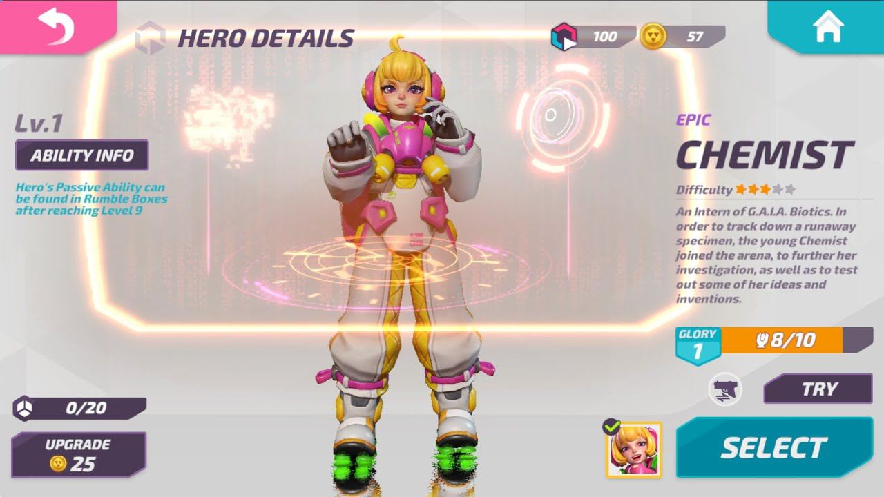 T3 Arena test new hero chemist смотреть онлайн