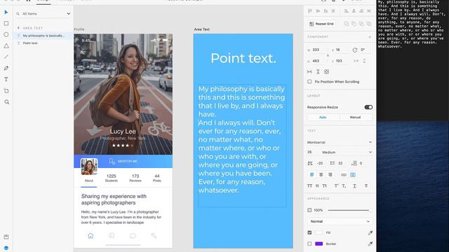 Adobe Xd Text Tool | Area Text (Outdated - Check the Updated Version in the Description) смотреть онлайн