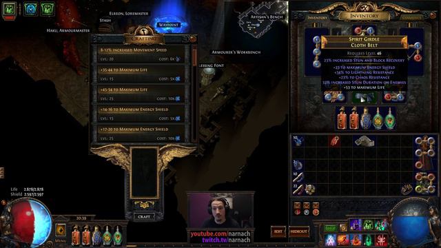 Crafting, plans, Atziri ramblings - Dark Pact Necromancer #46 - Path of Exile 3.0 Harbinger League смотреть онлайн