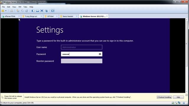 Basic Installation of Windows Server 2012 R2 in VMWare Workstation 10 смотреть онлайн