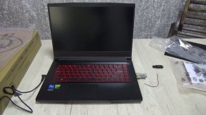 Распаковка и настройка: Игровой ноутбук MSI GF63 Thin 12UCX